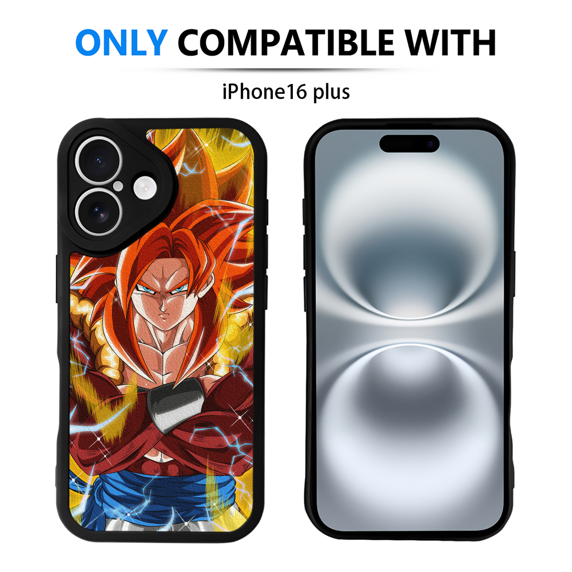 （画像用） ドラゴンボール DRAGON BALL 【iPhone 16シリーズ対応】シリコンスマホケース（レザー調） 材質：シリコン